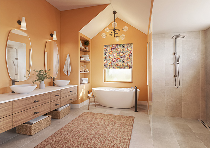 Ophelia, Russet - Roman Blind - Image 6